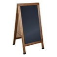 thumbnail image 1 of Flash Furniture Canterbury A-Frame Wood Magnetic Chalkboard Set in Brown, 1 of 7