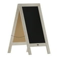thumbnail image 1 of Flash Furniture Canterbury Collection 20" x 40" Weathered Brown Rustic Magnetic A-Frame Chalkboard, 1 of 12