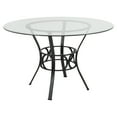 thumbnail image 1 of Flash Furniture Carlisle 48'' Round Glass Dining Table with Black Metal Frame, 1 of 4