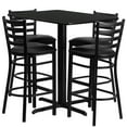 thumbnail image 1 of Flash Furniture Carlton 5 Piece Table and Barstool Set, Black, 1 of 4