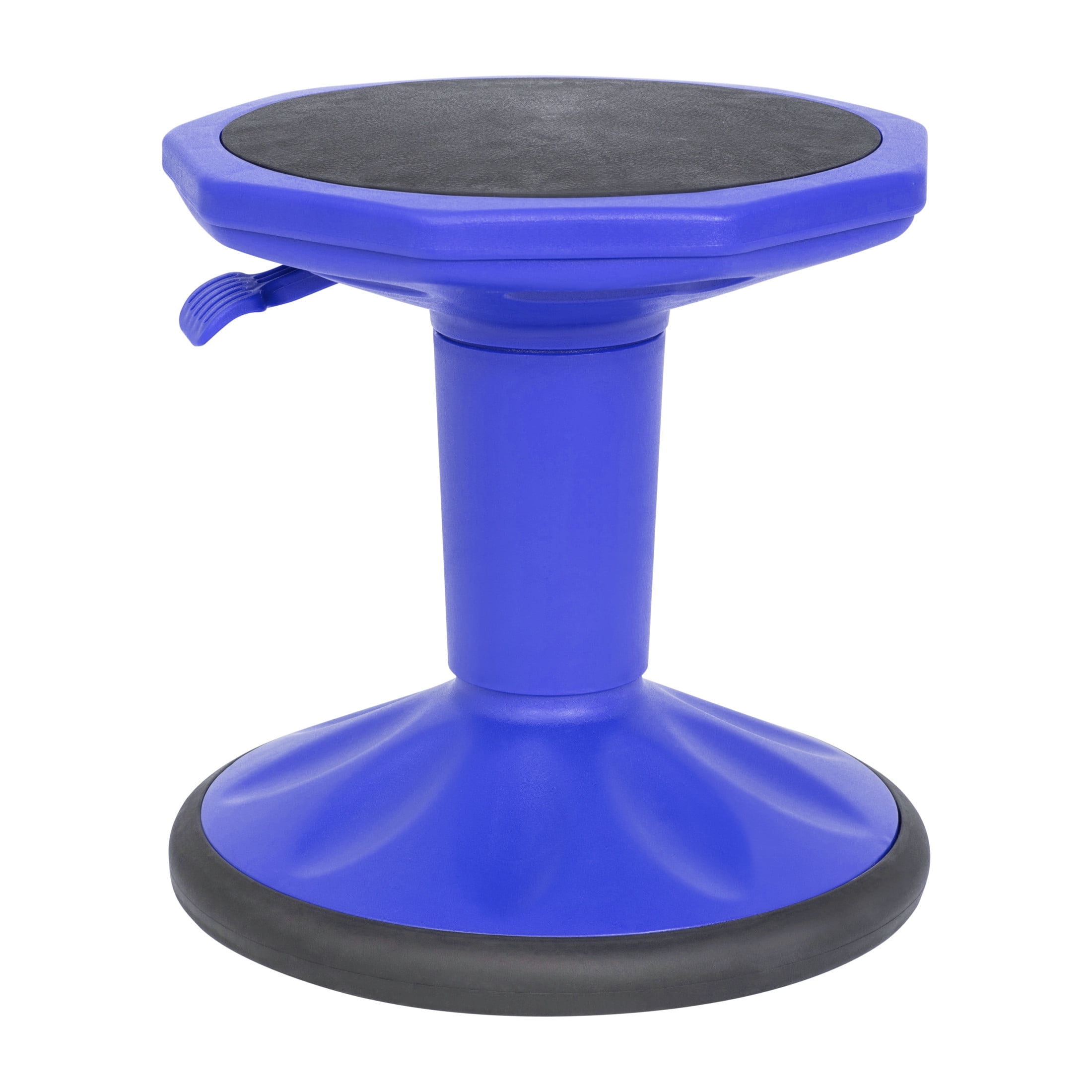Blue Adjustable Height Kids Active Learning Stool with Rubber Seat