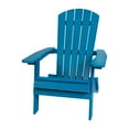 thumbnail image 1 of Flash Furniture Charlestown All-Weather Poly Resin Indoor/Outdoor Folding Adirondack Chair in Blue, 1 of 9