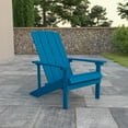 thumbnail image 1 of Flash Furniture Charlestown All-Weather Poly Resin Wood Adirondack Chair in Blue, 1 of 12