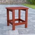 thumbnail image 1 of Flash Furniture Charlestown All-Weather Poly Resin Wood Adirondack Side Table in Red, 1 of 9