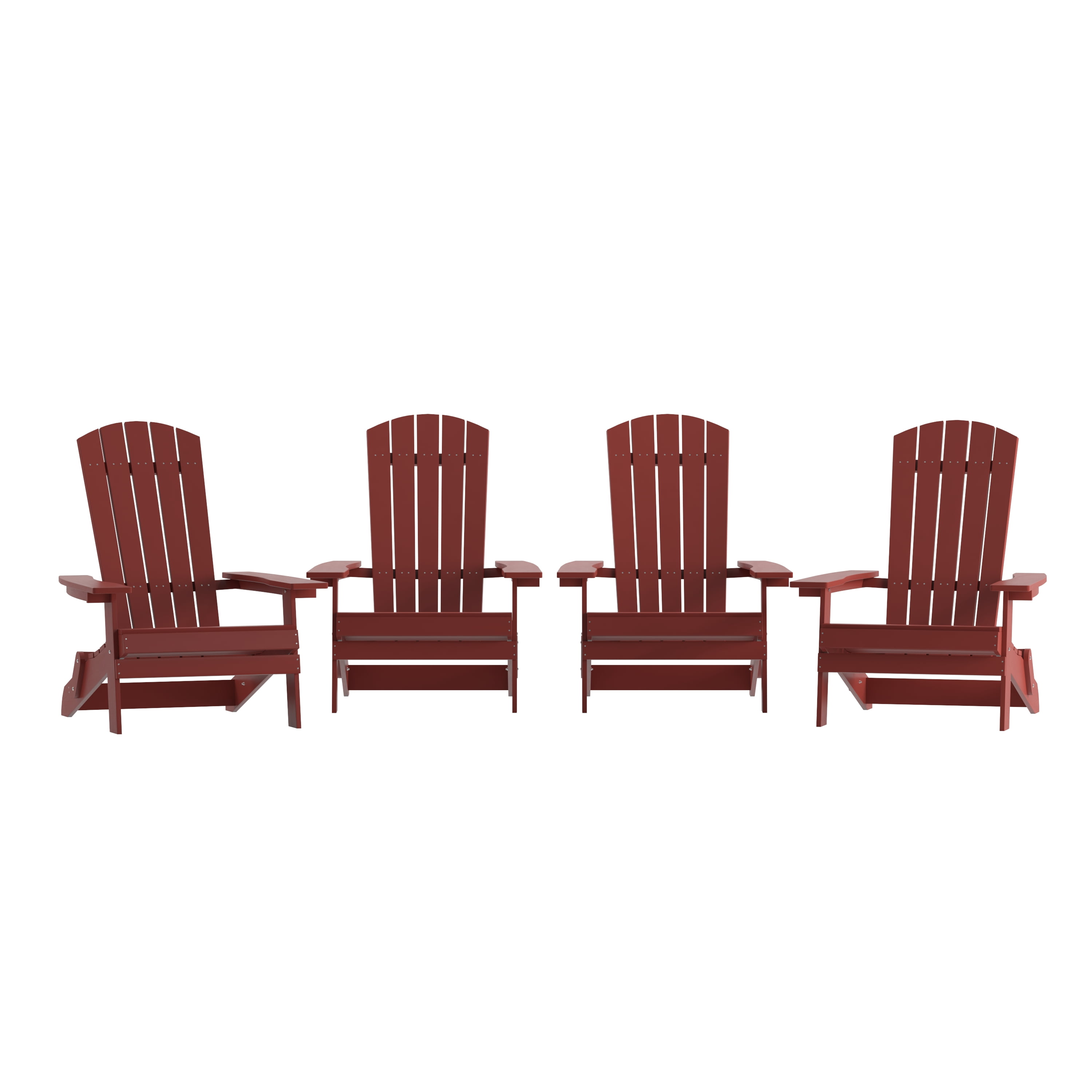 Maroon plastic store adirondack chairs