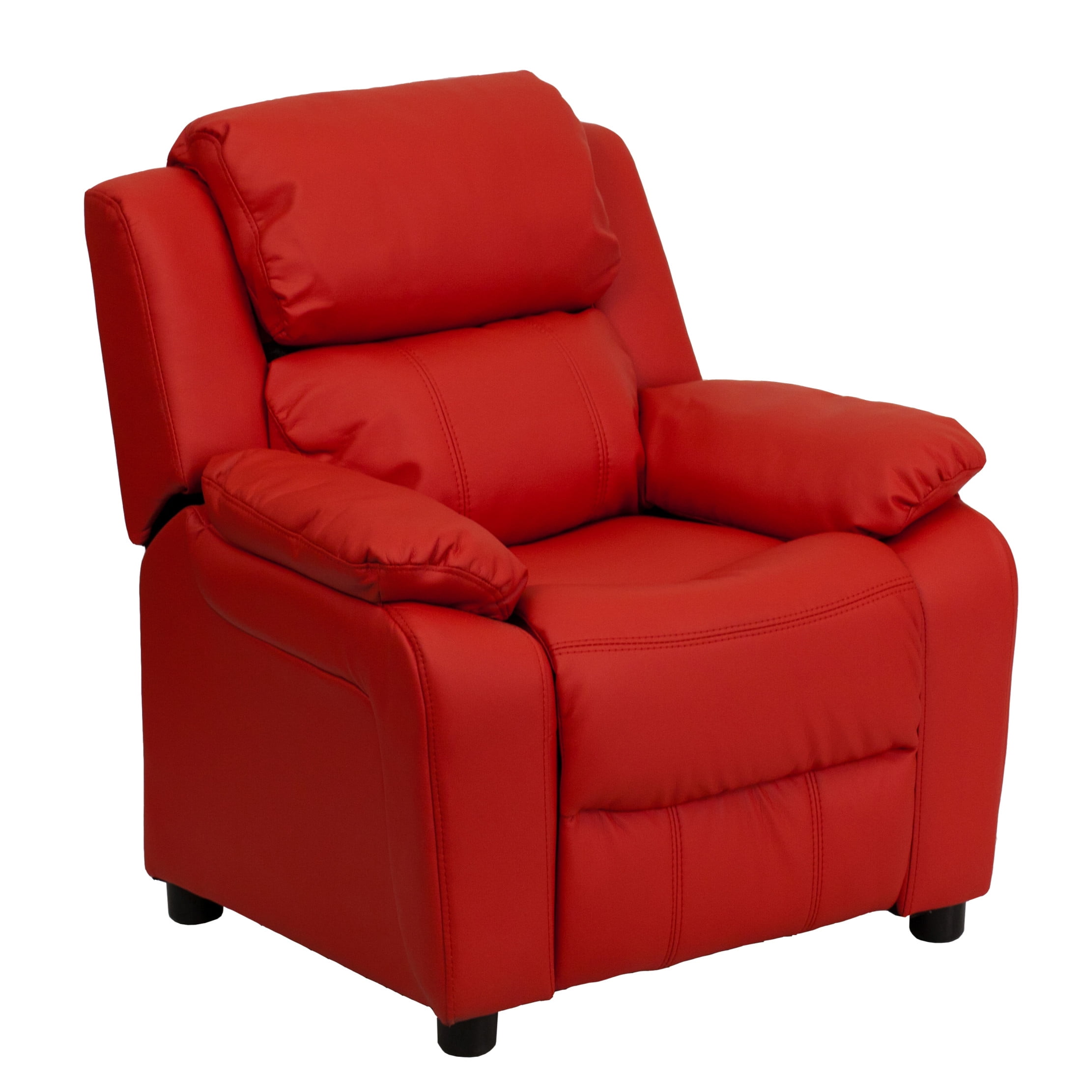 Flash Furniture Charlie Deluxe Padded Contemporary Red Vinyl