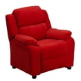 thumbnail image 1 of Flash Furniture Charlie Microfiber Kids Recliner with Storage Arms, Red, 1 of 8