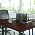 thumbnail image 1 of Flash Furniture Clear Acrylic Desk Partition, 12"H x 47"L (Hardware Included), 1 of 9