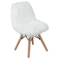 Flash Furniture Cody Kids Shaggy Dog Accent Chair, White