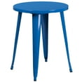 thumbnail image 1 of Flash Furniture Commercial Grade 24" Round Blue Metal Indoor-Outdoor Table, 1 of 3