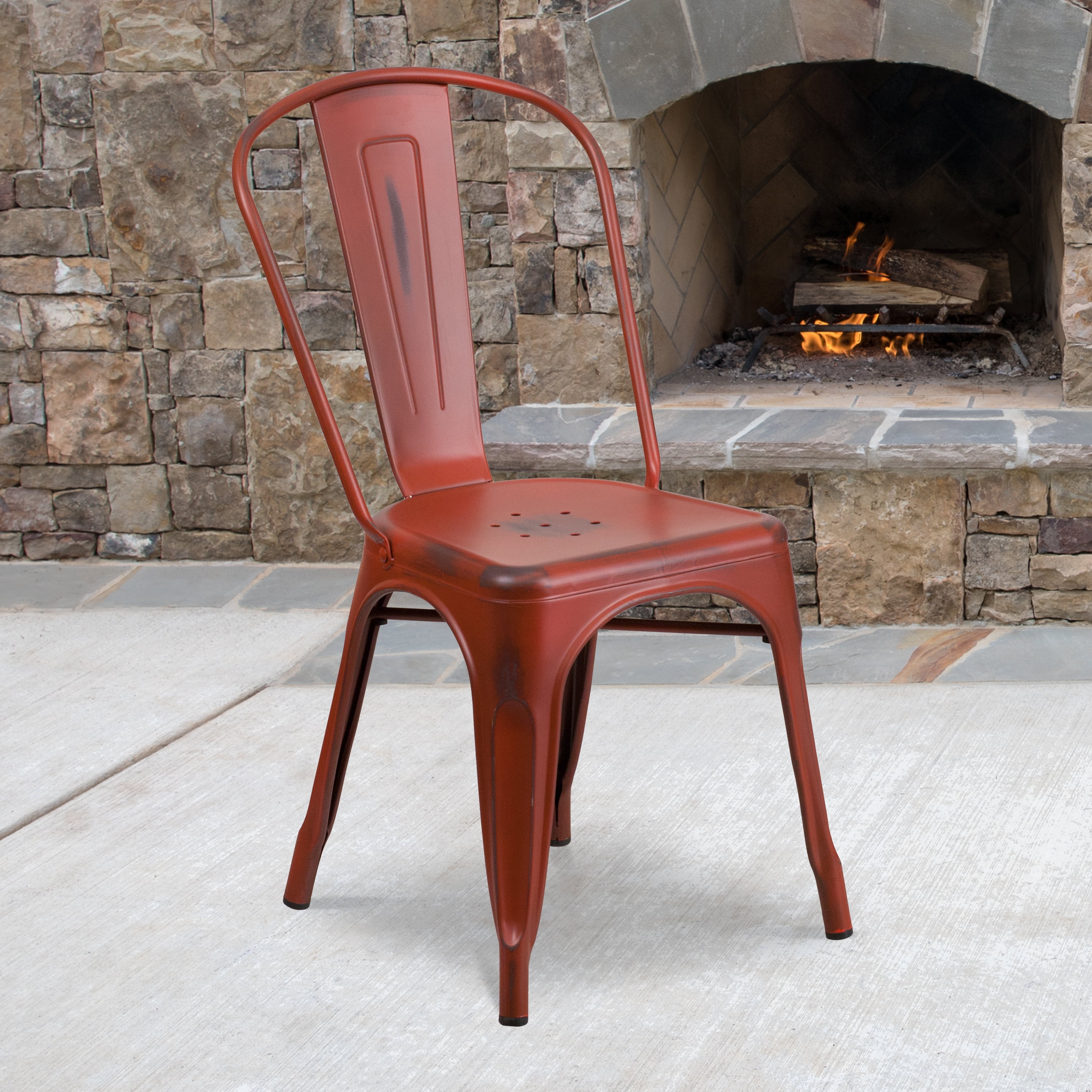 Amazon.com - Livinia Heart X-Back Dining Chair Set of 2