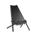thumbnail image 1 of Flash Furniture Delia Commercial Grade Indoor/Outdoor Folding Acacia Wood Chair Black (LTS0441BK), 1 of 11