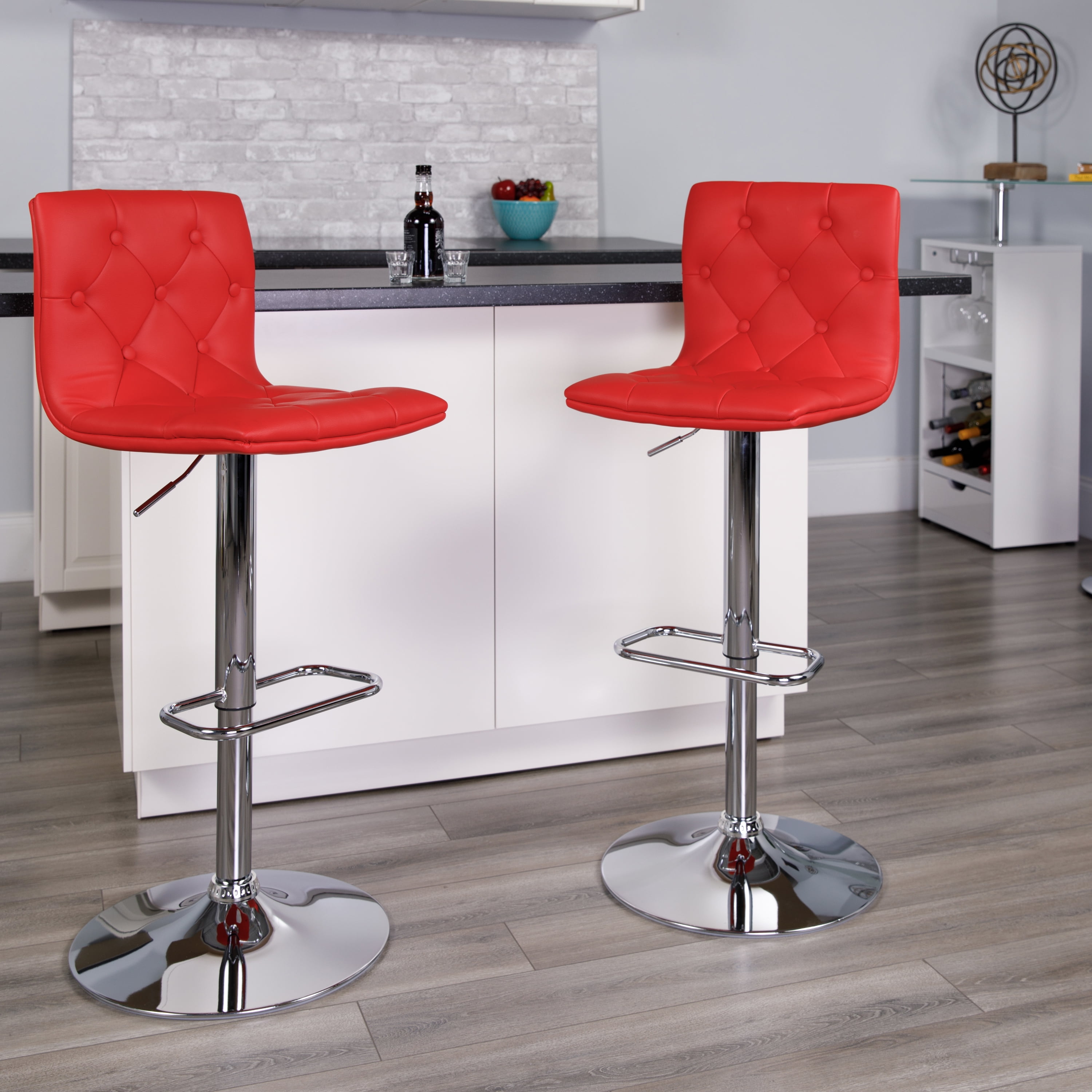 Red vinyl bar stools new arrivals