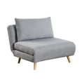 thumbnail image 1 of Flash Furniture Contemporary Expanded Polyethylene Storage Convertible Chair, Light Gray, 1 of 2