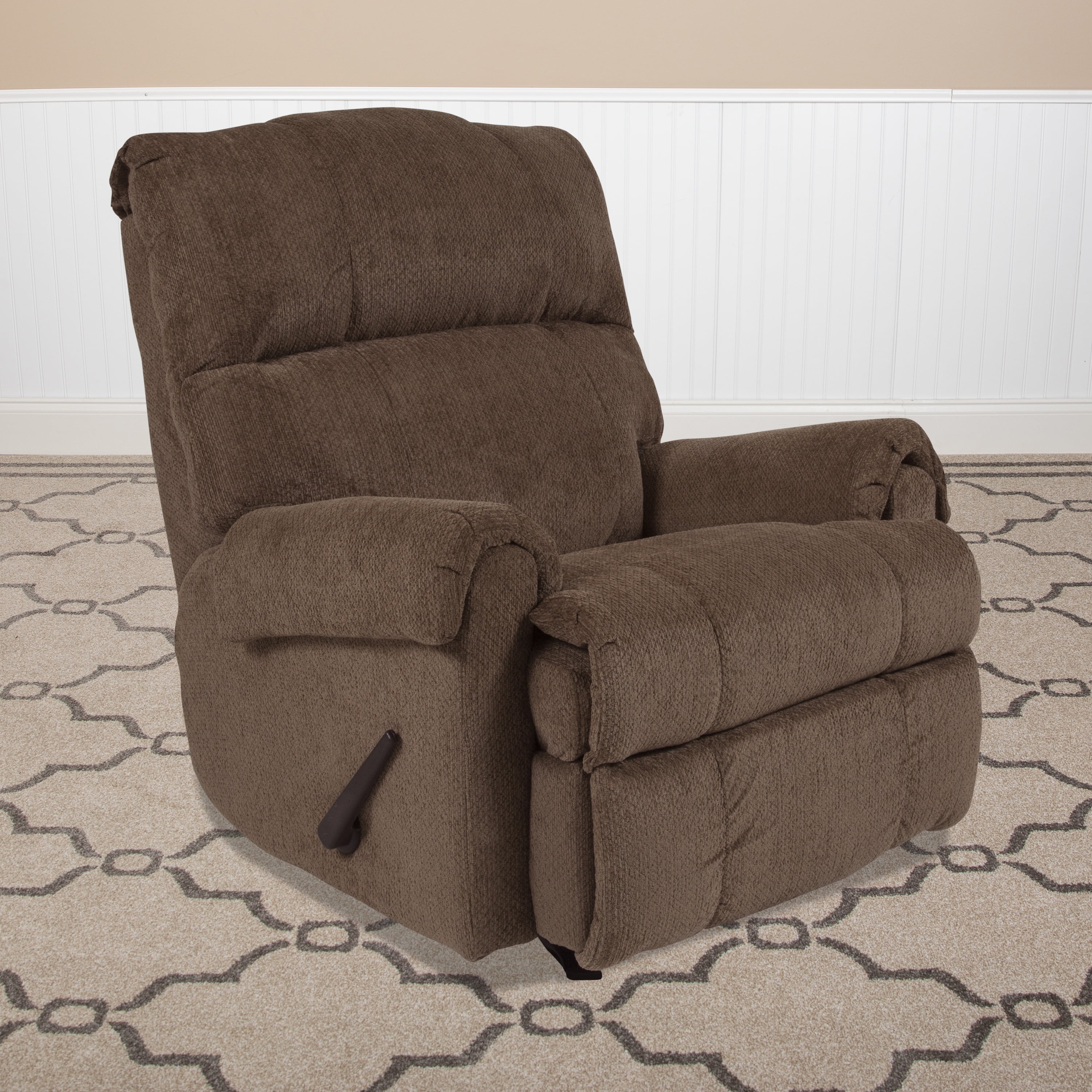 Flash Furniture Contemporary Kelly Burgundy Super Soft Textured
