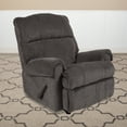 thumbnail image 1 of Flash Furniture Contemporary Kelly Gray Super Soft Microfiber Rocker Recliner, 1 of 12