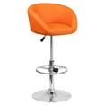 thumbnail image 1 of Flash Furniture Contemporary Rounded Back Vinyl Adjustable Barstool with Chrome Base, 1 of 5