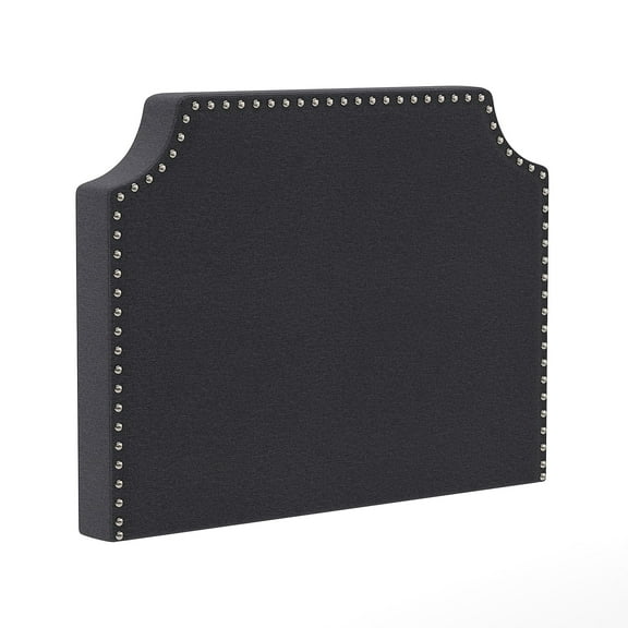 Flash Furniture Adeline Twin Faux Linen Contoured Headboard 39.5"W x 3.75"D x 30.25"H Gray