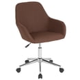 thumbnail image 1 of Flash Furniture Cortana Home and Office Mid-Back Chair in Brown Fabric, 1 of 4