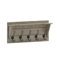 thumbnail image 1 of Flash Furniture Daly Rustic Rectangle Wood Coat Rack with Shelf/Storage, Pine, 1 of 12