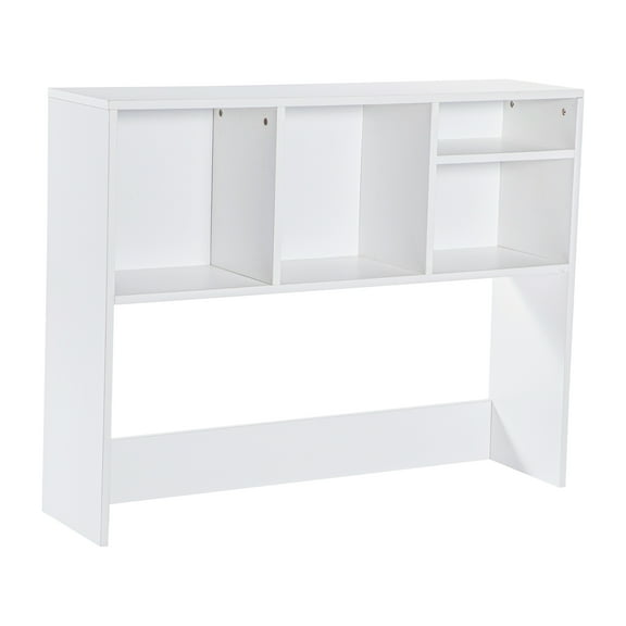 Flash Furniture Desktop Bookshelf Storage Organizer with Multiple Cubbies in White