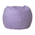 thumbnail image 1 of Flash Furniture Dillon Small Lavender Dot Refillable Bean Bag Chair for Kids and Teens, 1 of 12