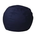 thumbnail image 1 of Flash Furniture Dillon Small Solid Navy Blue Refillable Bean Bag Chair for Kids and Teens, 1 of 12