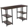 thumbnail image 1 of Flash Furniture Driftwood Finish Console Table with Black Metal Frame, 1 of 2