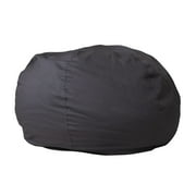 Flash Furniture Duncan Oversized Bean Bag Chair, Gray