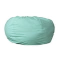 thumbnail image 1 of Flash Furniture Duncan Oversized Solid Mint Green Refillable Bean Bag Chair for All Ages, 1 of 14
