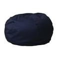 thumbnail image 1 of Flash Furniture Duncan Oversized Solid Navy Blue Refillable Bean Bag Chair for All Ages, 1 of 14