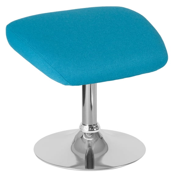 Flash Furniture Egg Series Aqua Fabric Ottoman