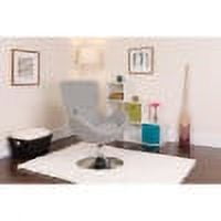 Flash Furniture Egg Series Light Gray Fabric Side Reception Chair