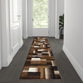 thumbnail image 1 of Flash Furniture Elio Rectangular Contemporary Black, Beige, Brown Area Rug, 2' x 7', 1 of 6