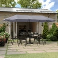 thumbnail image 1 of Flash Furniture Elizabeth Triple Head Patio Umbrella, Gray (GMWLUU021GRY), 1 of 9