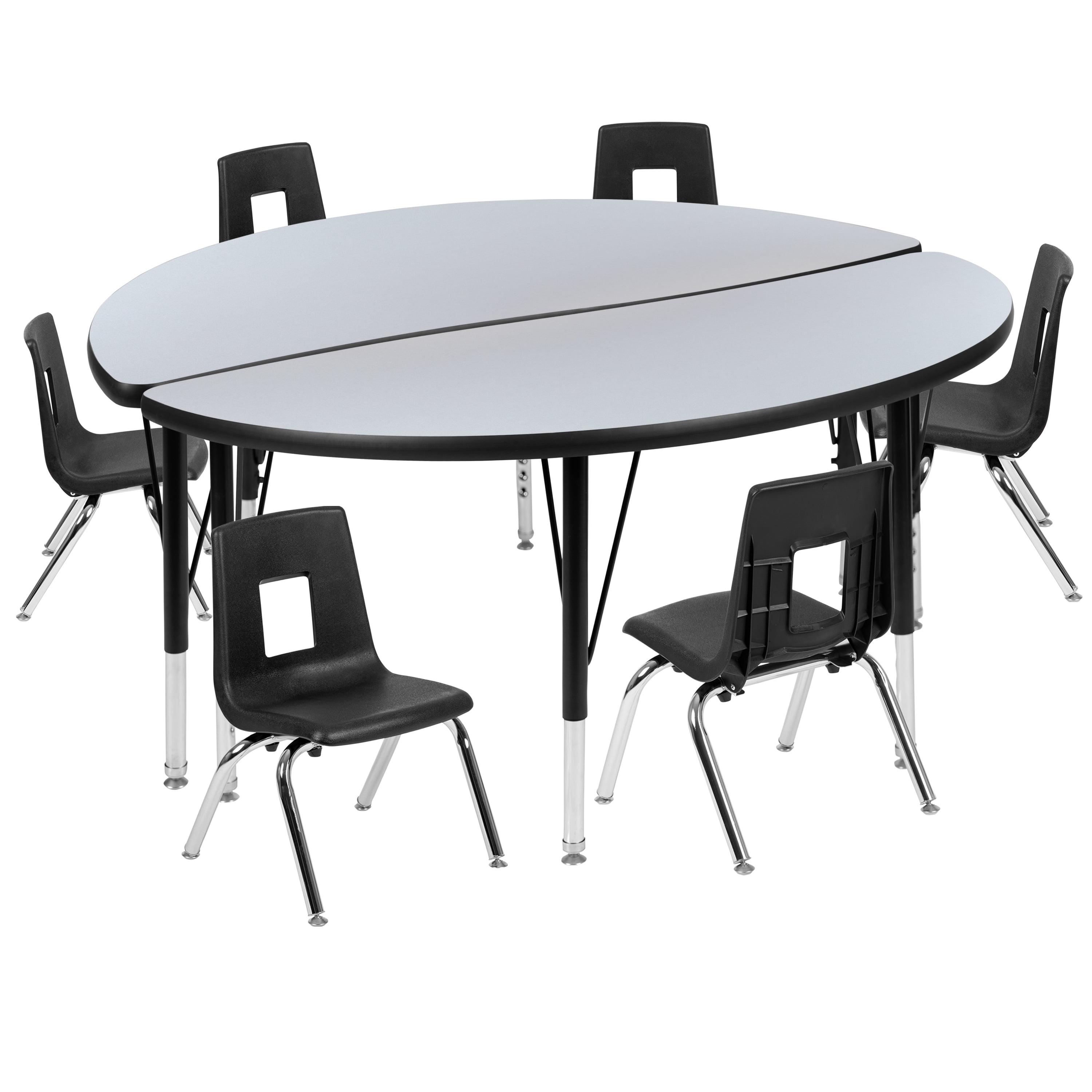 Flash Furniture Gray Round Kid's Play Table Flash Furniture Gray Round Kid's Play Table