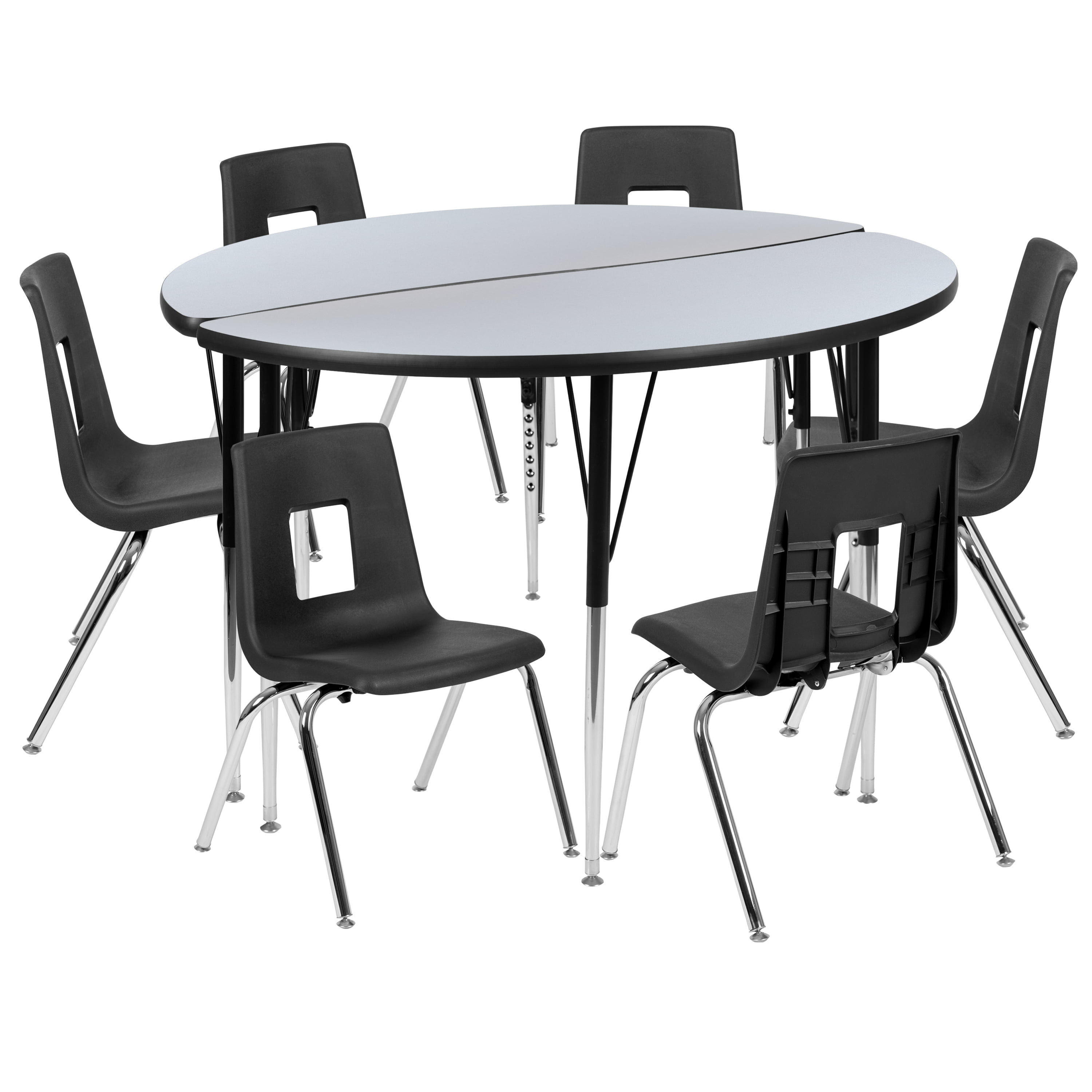 School Circle Lunch Table