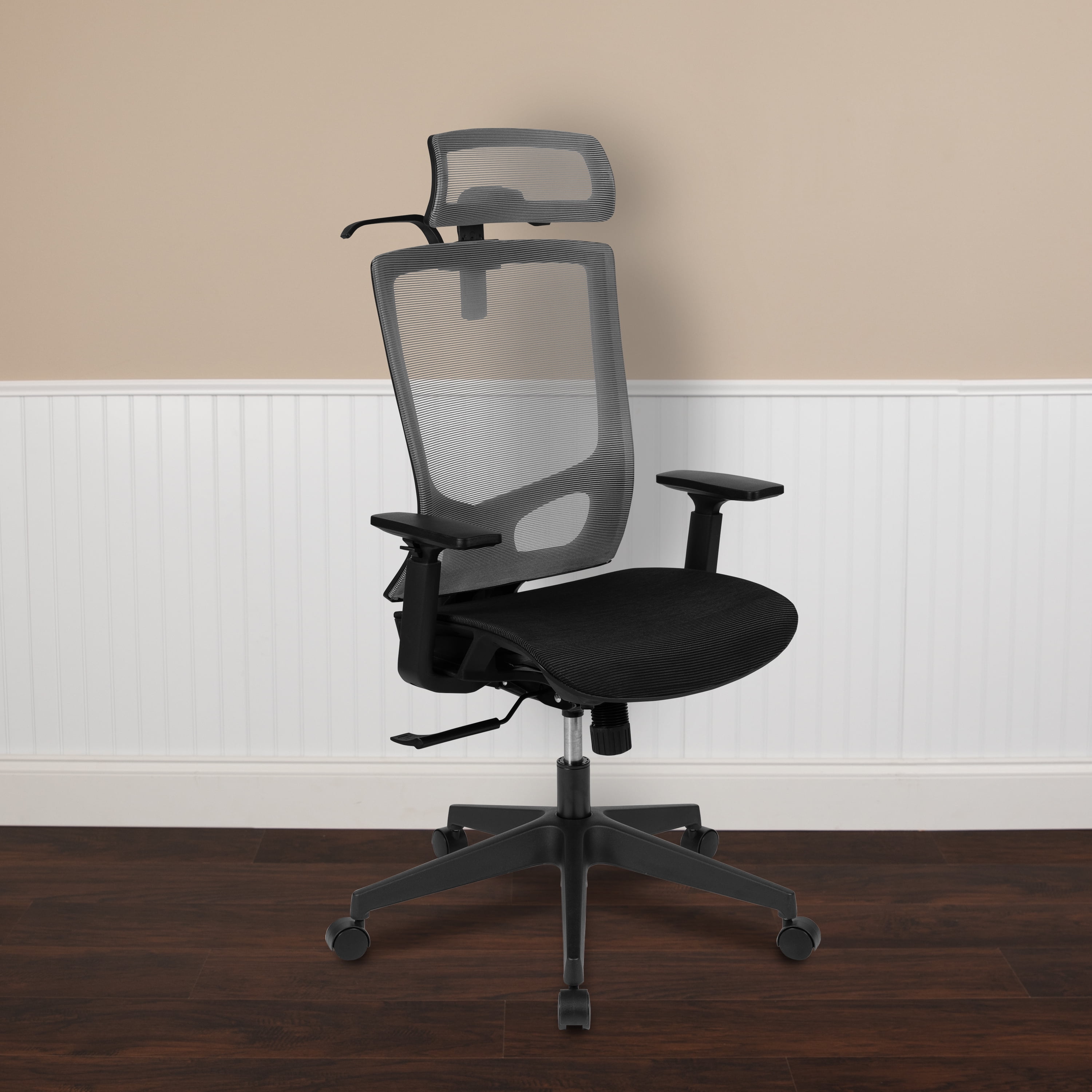 https://i5.walmartimages.com/seo/Flash-Furniture-Ergonomic-Mesh-Office-Chair-with-Synchro-Tilt-Pivot-Adjustable-Headrest-Lumbar-Support-Coat-Hanger-Adjustable-Arms-Gray-Black_3edb08f6-770e-4b52-8a96-ca2228263b8a.4d32635af35635fc80e56834f109dc99.jpeg