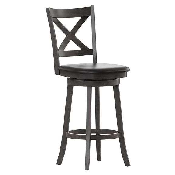 Flash Furniture Felicity Classic Leathersoft and Wood Cross Back Barstool