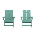 thumbnail image 1 of Flash Furniture Finn Dual Slat Back Adirondack Rocking Chair Sea Foam 2/Pack (JJC14709SFM2), 1 of 9