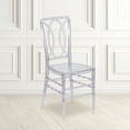 thumbnail image 1 of Flash Furniture Flash Elegance Crystal Ice Stacking Chair with Designer Back - Event Chair - UV Resistant, 1 of 12