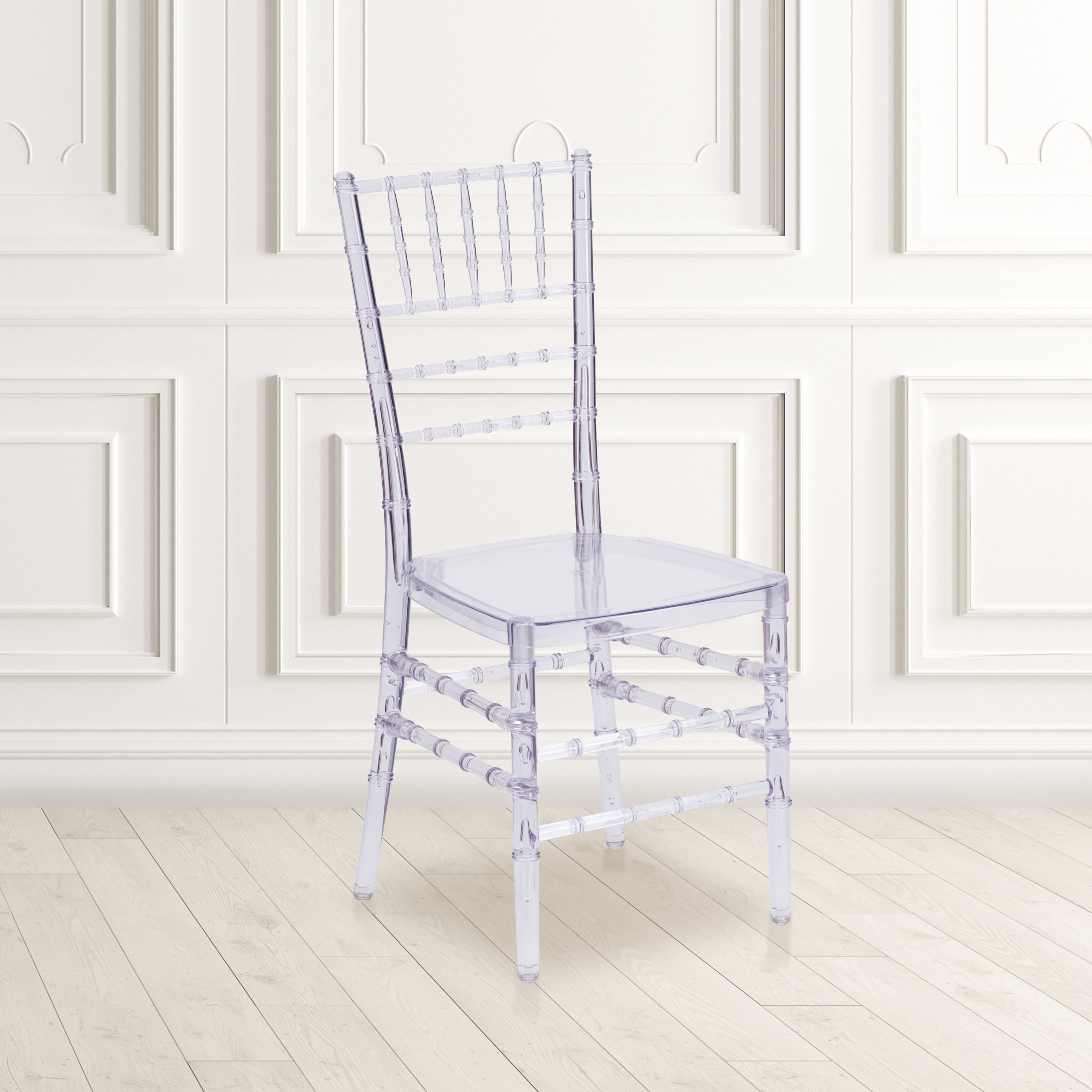 Free Shipping Flash Furniture Cheryl Indoor Outdoor Ghost Side Chair Transparent Crystal Walmart