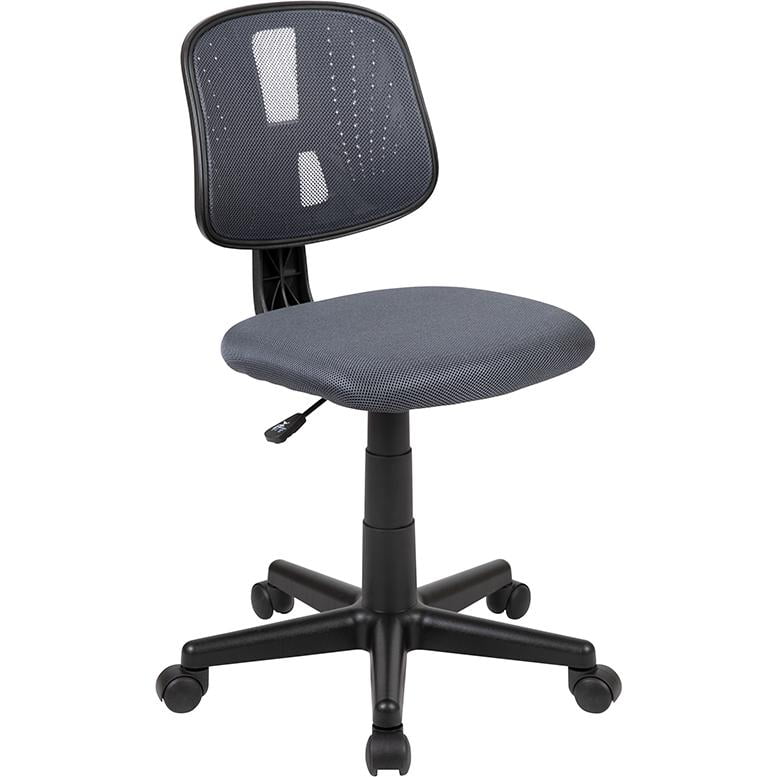 ErgoFlex Mid-Back Mesh Swivel Task Chair in Black