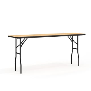 Flash Furniture Gael 6-Foot Rectangular Wood Folding Training / Seminar Table with Smooth Clear Coated Finished Top