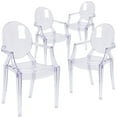 thumbnail image 1 of Max  Ghost Chair with Arms in Transparent Crystal, PK4, 1 of 9