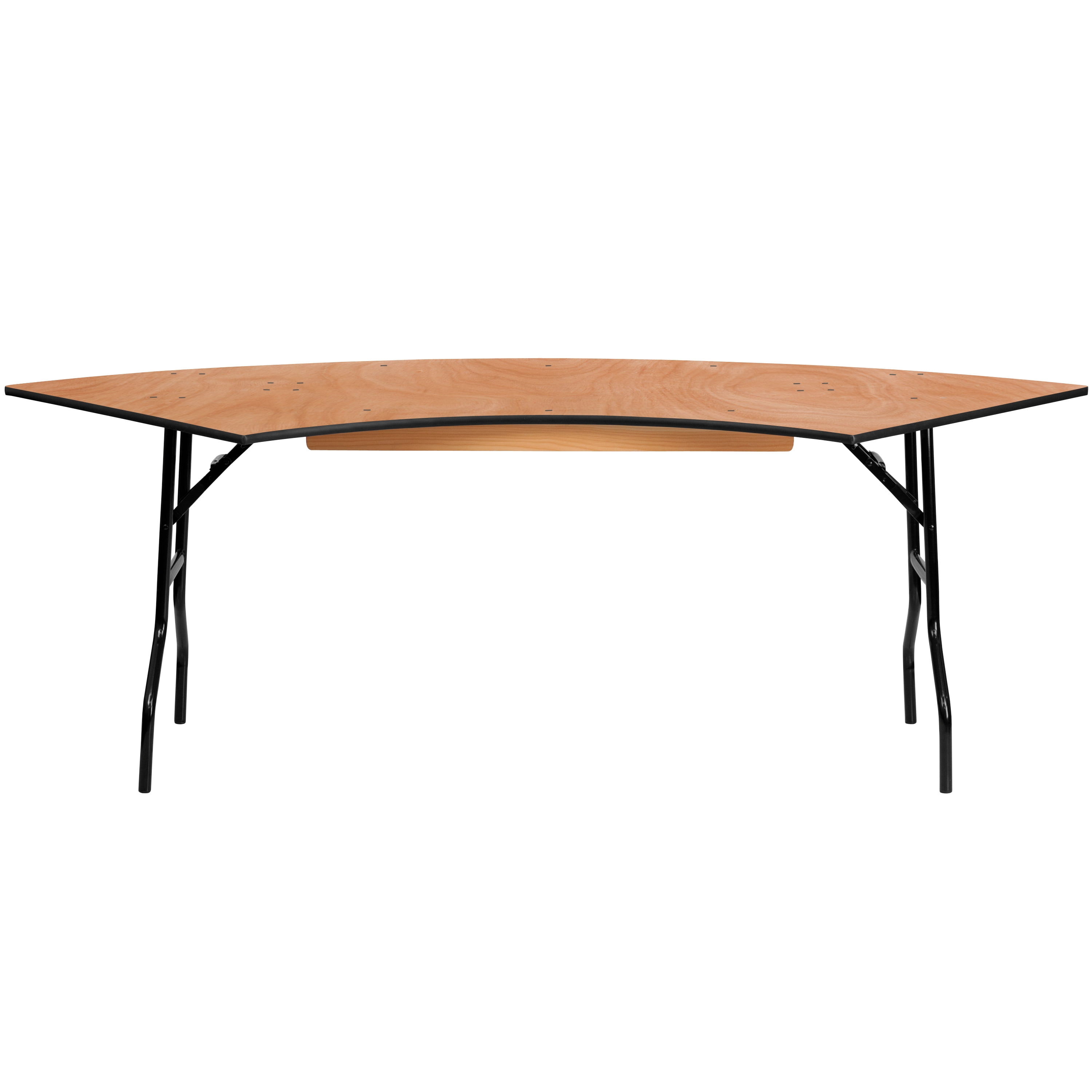 Flash Furniture Ginny 7.25 ft. x 2.5 ft. Serpentine Wood Folding Banquet Table Sansujyuku sansujyuku.com