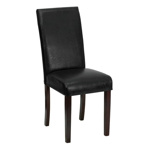 Flash Furniture Godrich Panel Back Parsons Chair, Black