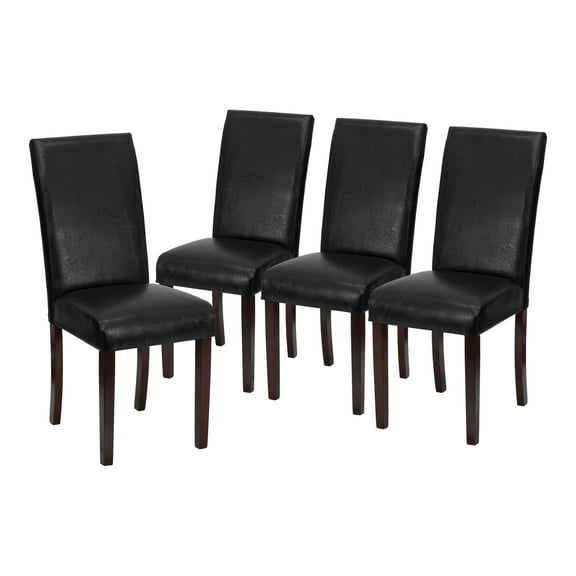 Flash Furniture Godrich Parsons Chair, Set of 4, Black