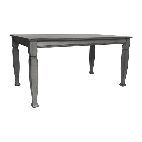 Flash Furniture Grace 60" Dining Table with Turned Wooden Legs Antique Gray Finish (KERT799GRY60)