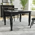 thumbnail image 1 of Flash Furniture Grace Solid Wood Dining Table 36.25" x 47" Black (KERT799BLK47), 1 of 11